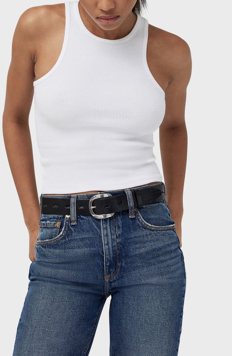 rag & bone Belize Leather Belt, Alternate, color, 