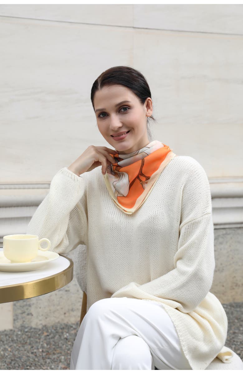 Youzey The Madeline Scarf, Alternate, color, Orange