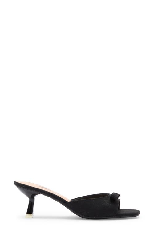Wild Diva Lounge Cheers Kitten Heel Sandal In Black