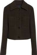Proenza Schouler Kinsley Bouclé Twill Crop Jacket