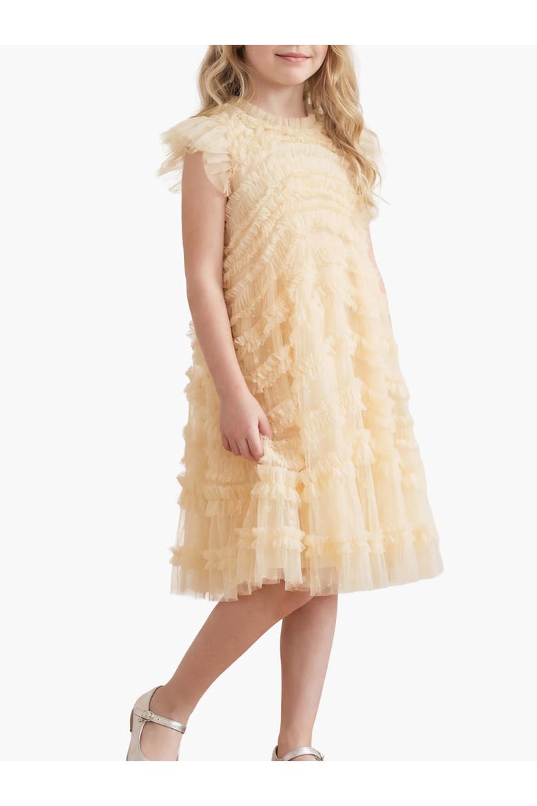 Amara Ruffle Sleeve Kids DressToddler, Little Kid, Big Kid, Main, color, Lemon Sorbet