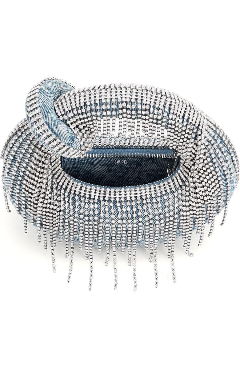 JW PEI Abacus Embellished Denim Top Handle Bag, Alternate, color,