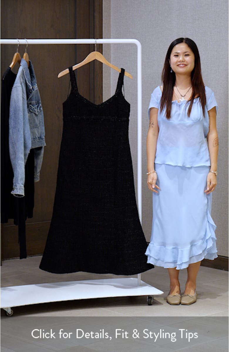 Shoshana Metallic Tweed Cocktail Dress, sales video thumbnail