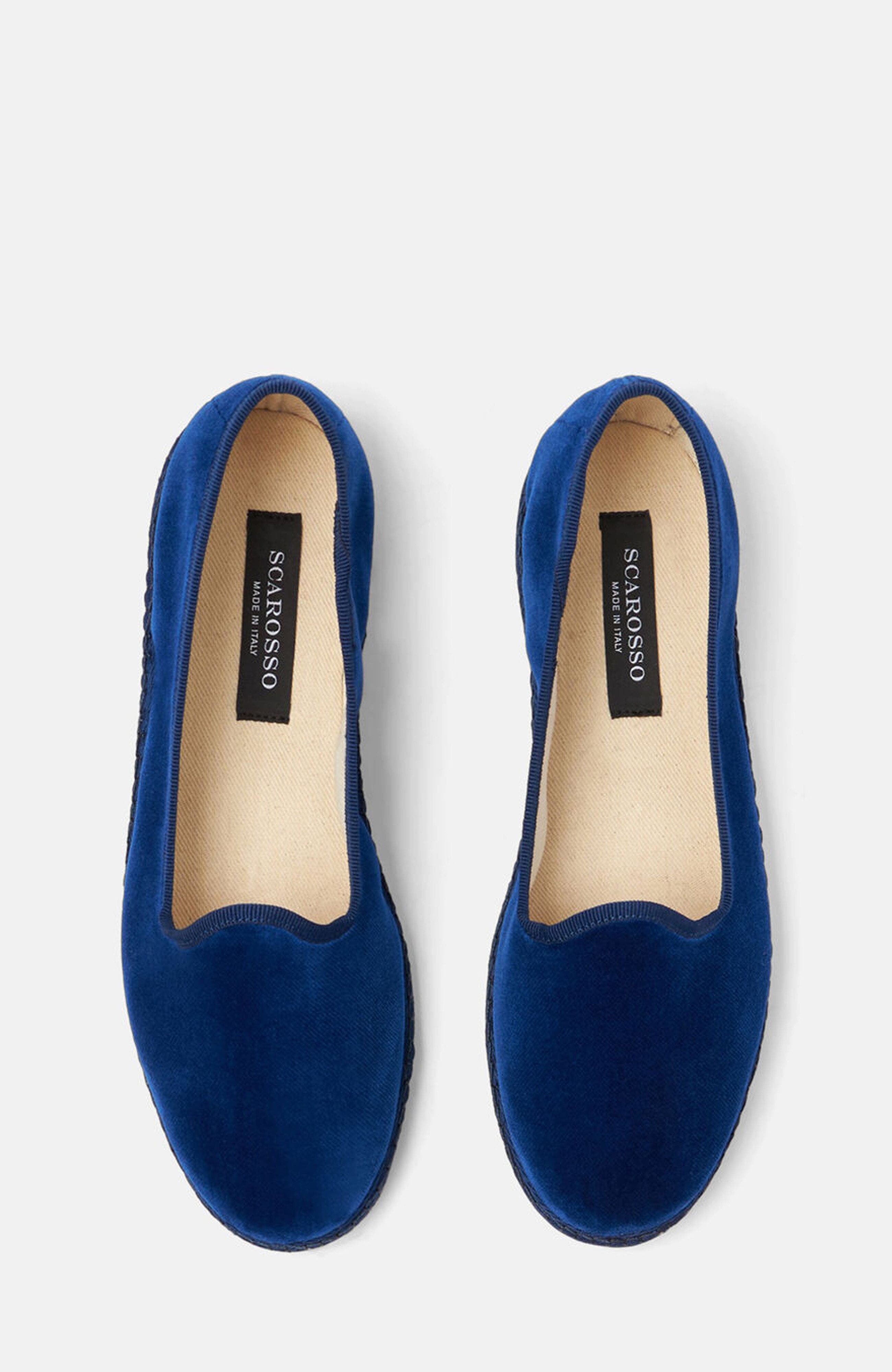 Valentina Loafers, Alternate, color, Blue - velvet