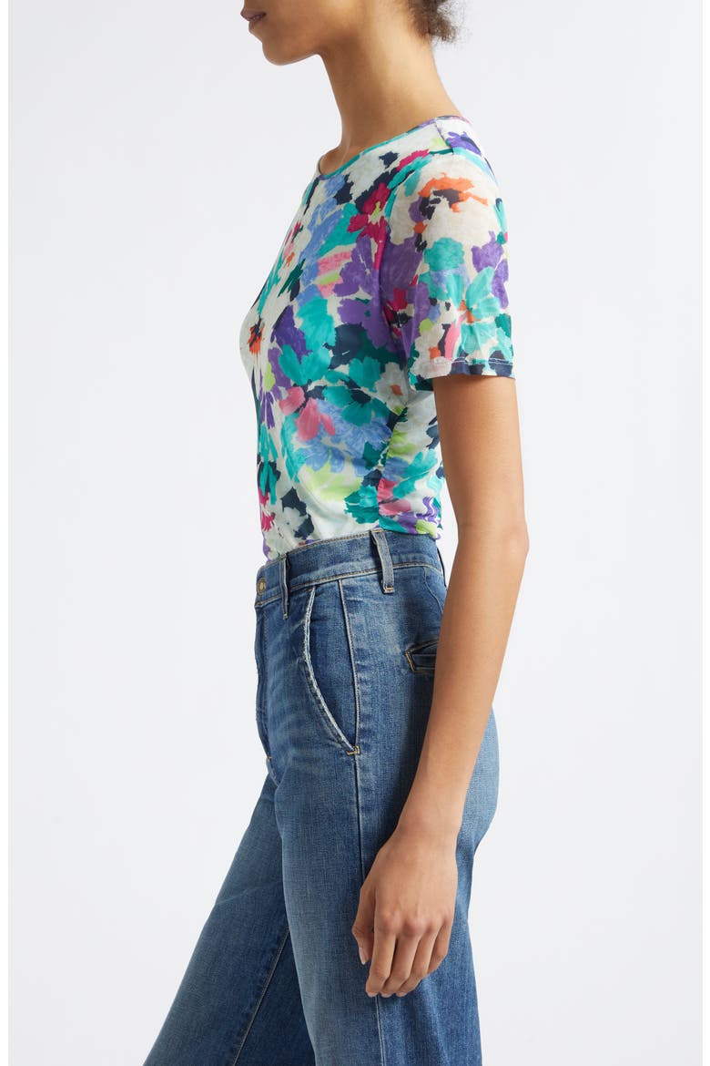 Ellie Floral Mesh Top, Alternate, color, GARDEN MESH