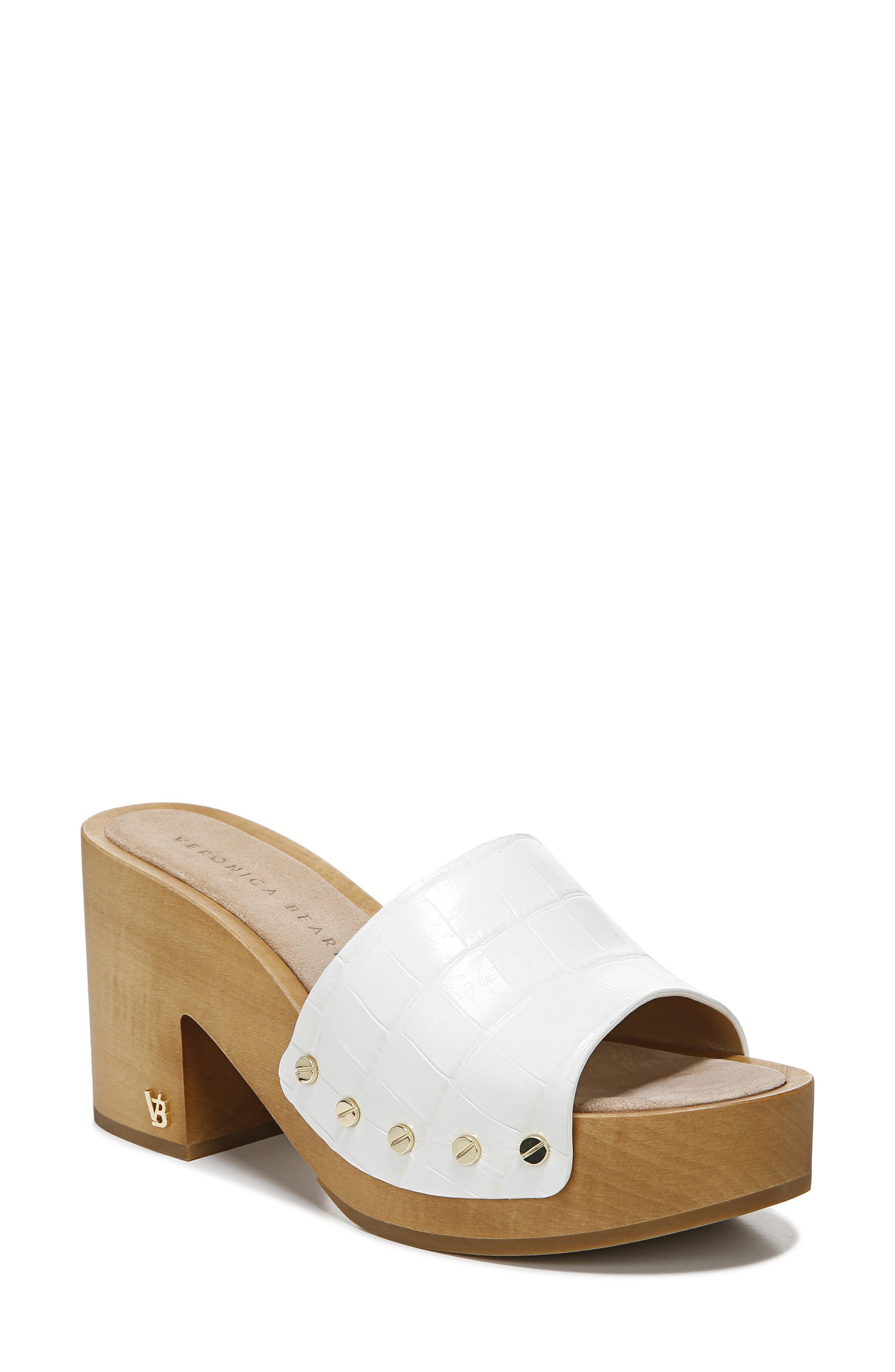 Hannalee Platform Sandal, Main, color, WHITE