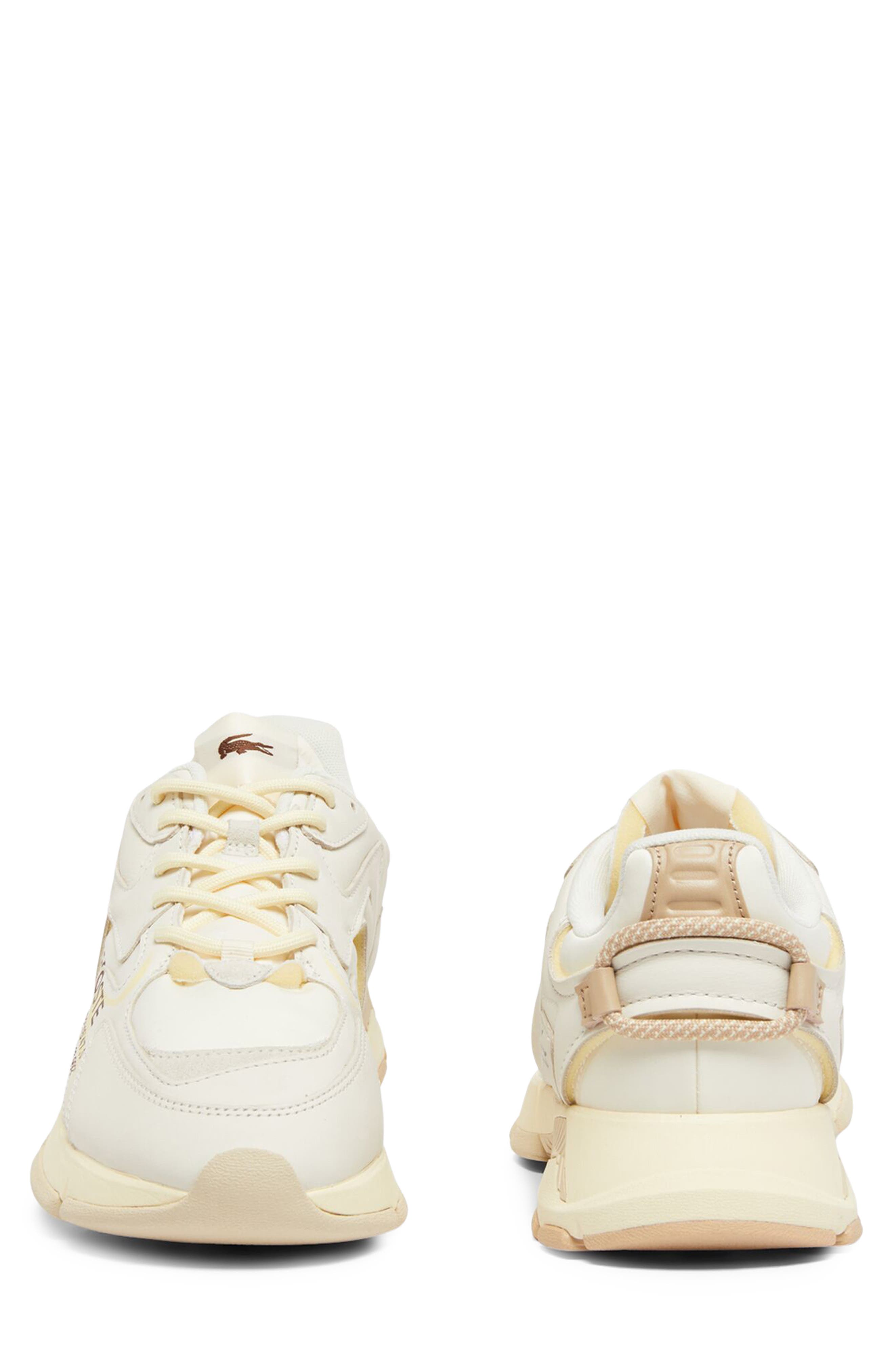 Lacoste L003 Neo 125 Sneaker, Alternate, color, Off White/ Light Brown