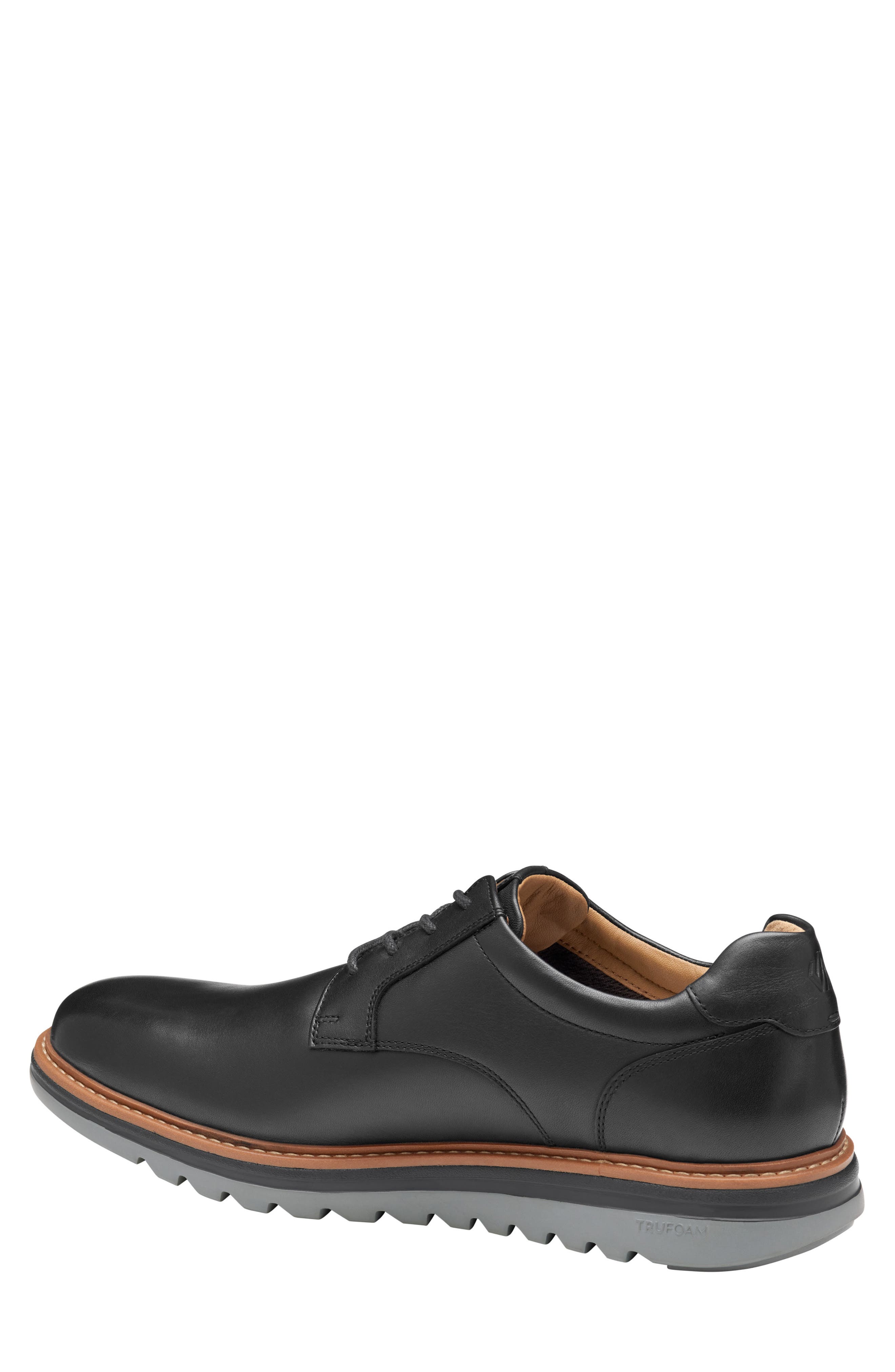Johnston & Murphy Braxton Plain Toe Derby, Alternate, color, Black Full Grain
