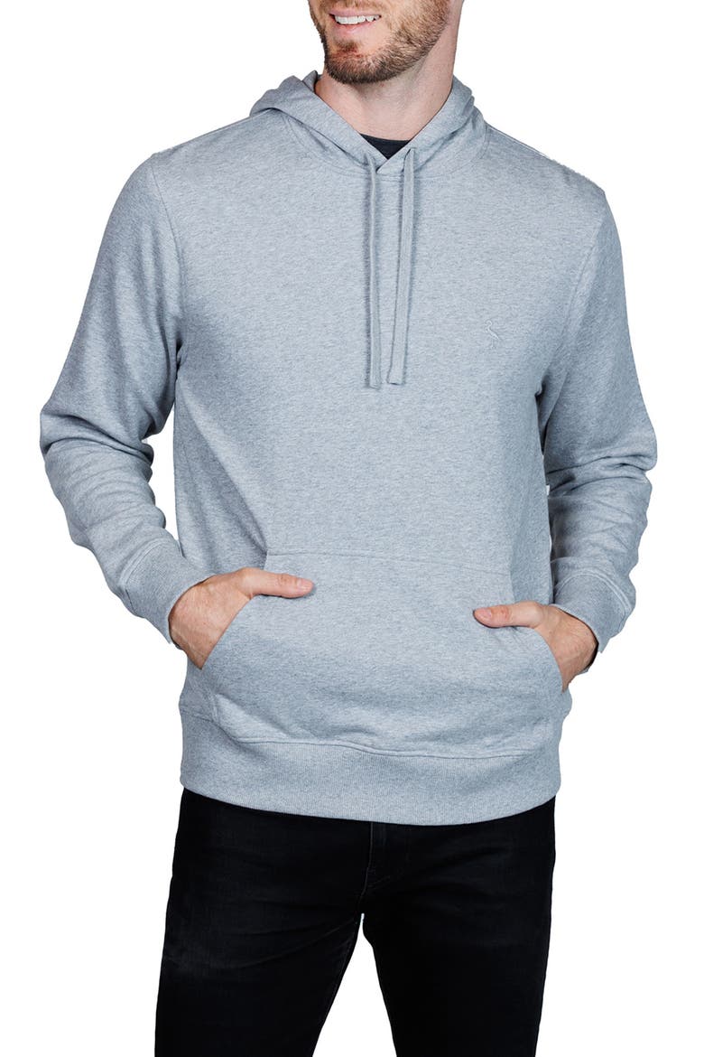 Cotton French Terry Hoodie, Alternate, color, STEEL GREY