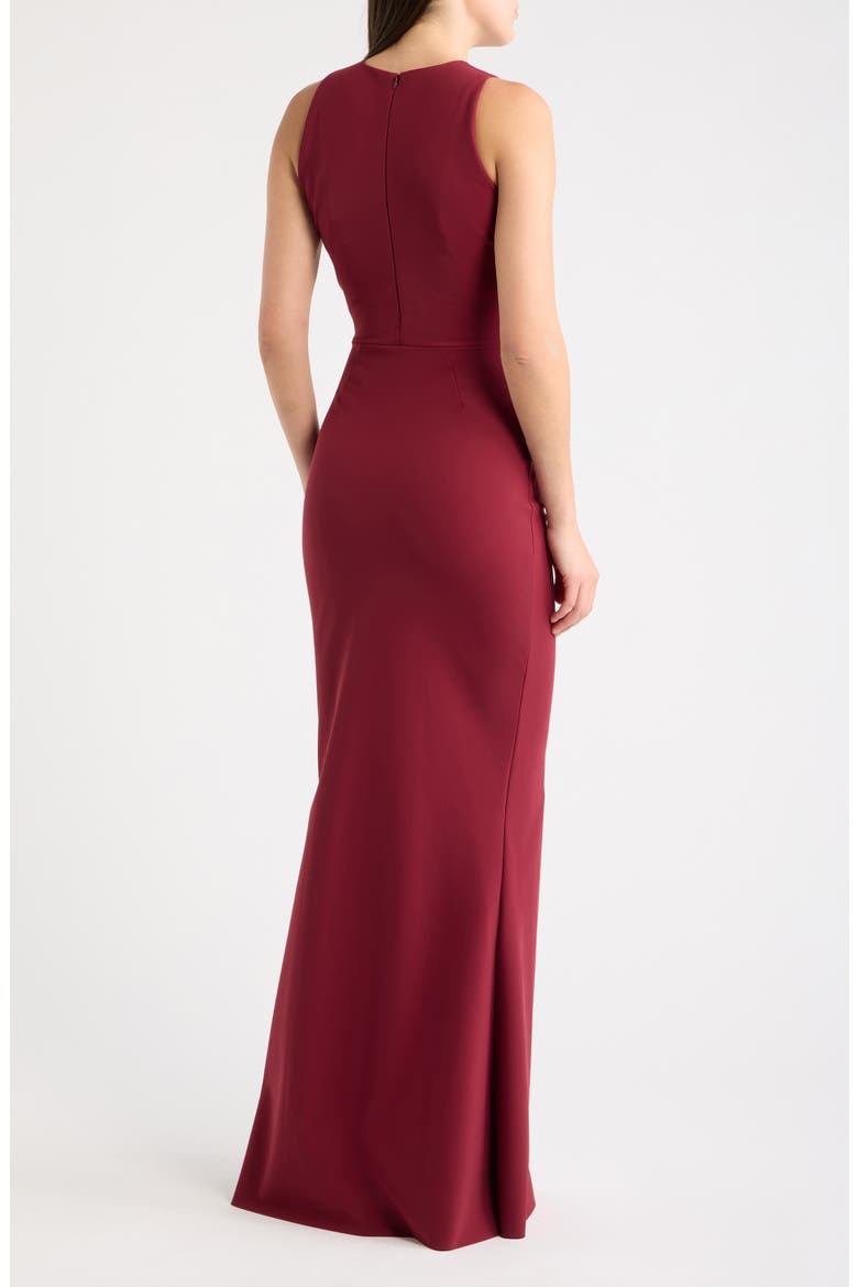 Embellished Column Gown, Alternate, color, MAHOGANY