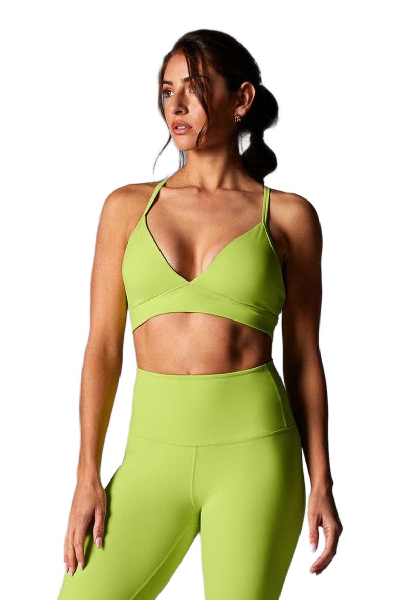 Adjustable Studio Bra, Alternate, color, LIME