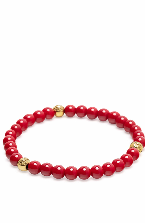 Nialaya Jade Bracelet In Burgundy