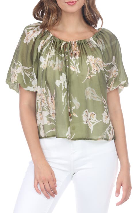 Floral Puff Sleeve Top