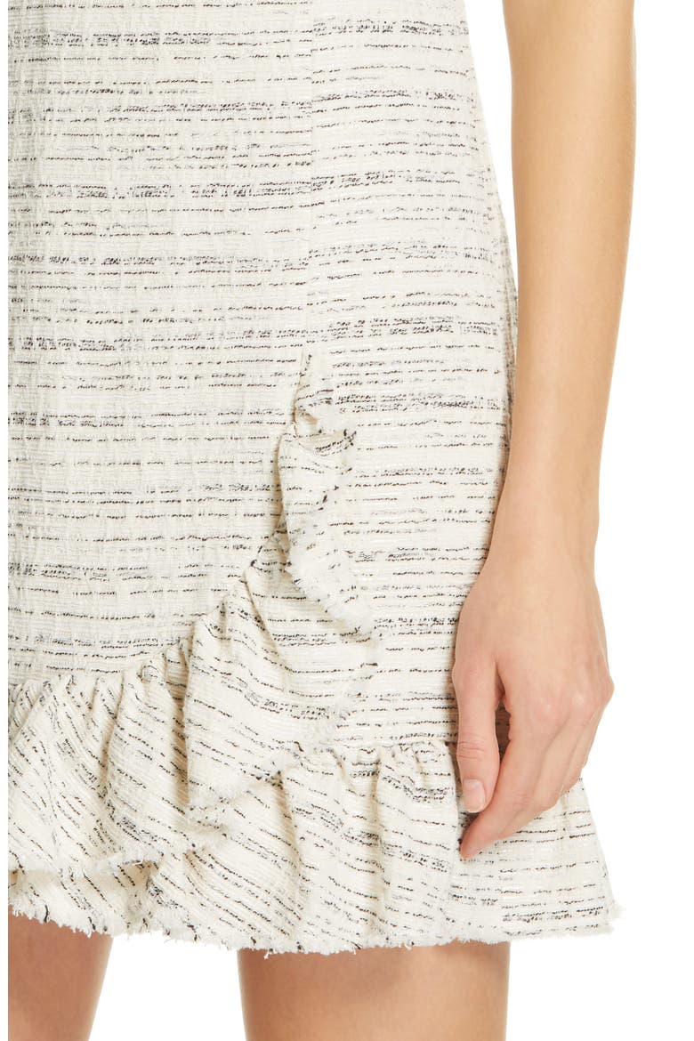 Tweed Sheath Dress, Alternate, color, SNOW COMBO