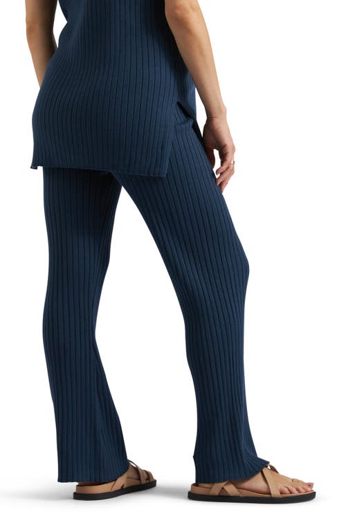 Ripe Maternity Sienna Rib Knit Pant In Blue