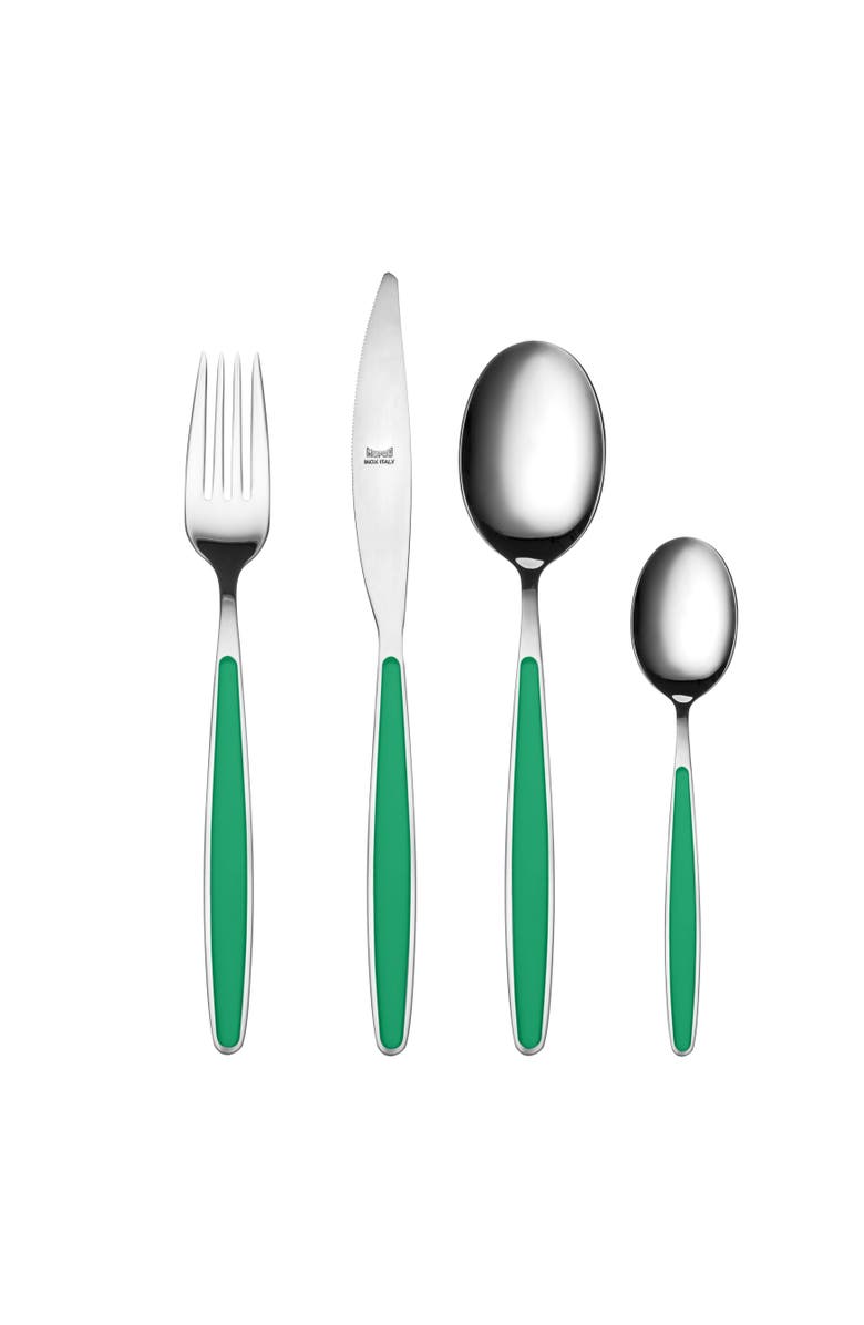 Mepra Caramella Flatware Set - 24 Pieces, Main, color, Mint