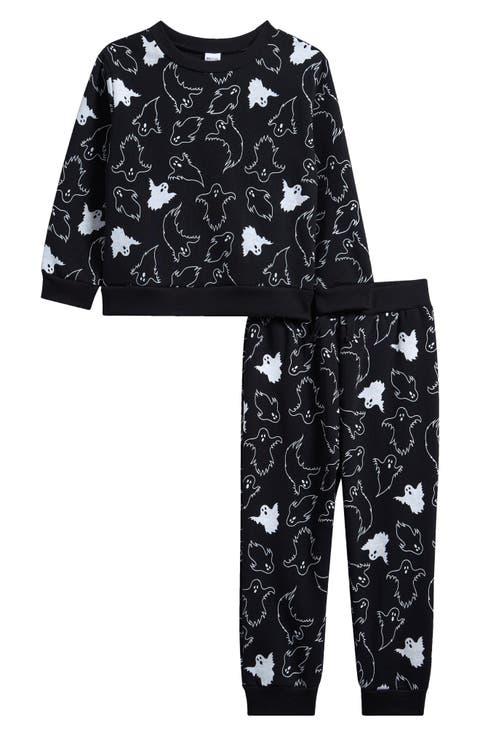 Kids' Snowboard Santa Sweatshirt & Joggers Set (Toddler & Little Kid)