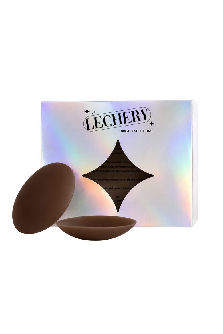 Skingrip Circle Reusable Silicone Breast Petals Nipple Covers, Main, color, Espresso