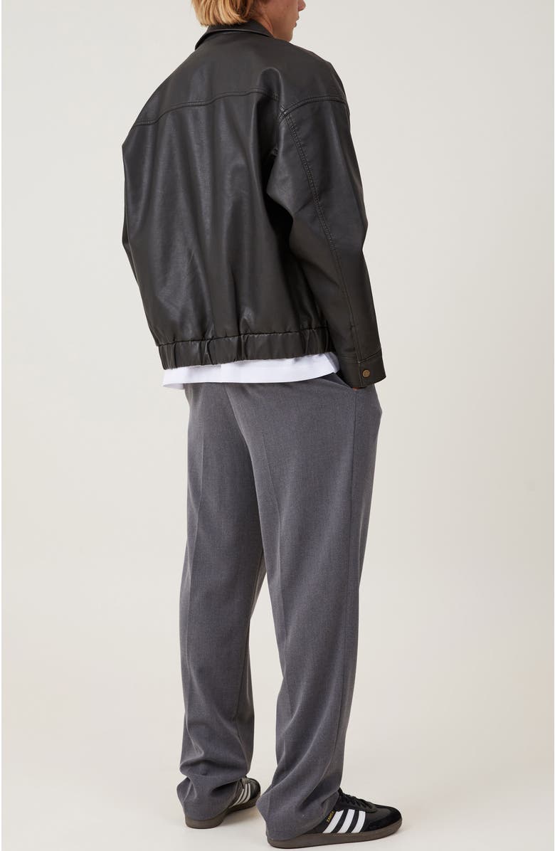 Cotton On Men's Relaxed Pleated Pant, Alternate, color, Charcoal