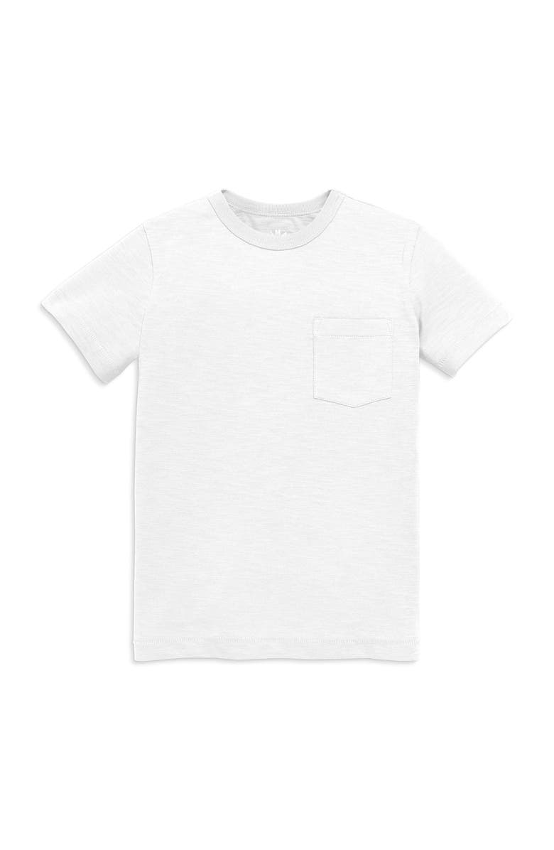 Primary Kids Pocket Tee, Main, color, White