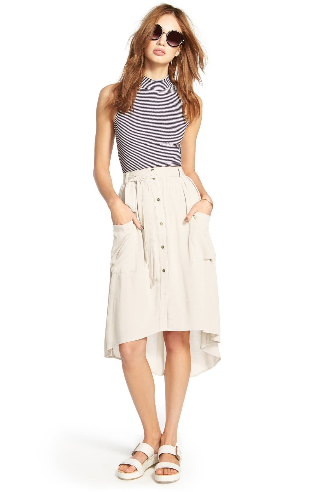 Dr. Scholl's Original Collection 'Frill' Slide Sandal, Alternate, color, 