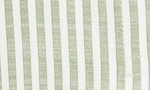 MAX STUDIO MAX STUDIO STRIPE OVERSIZE LONG SLEEVE BUTTON-UP TUNIC 
