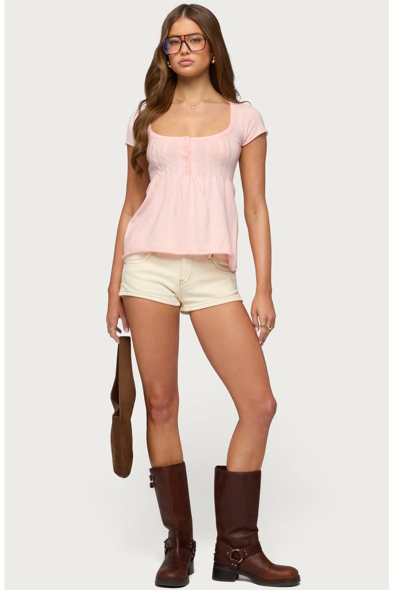 Ulyana Babydoll Top, Alternate, color, LIGHT-PINK