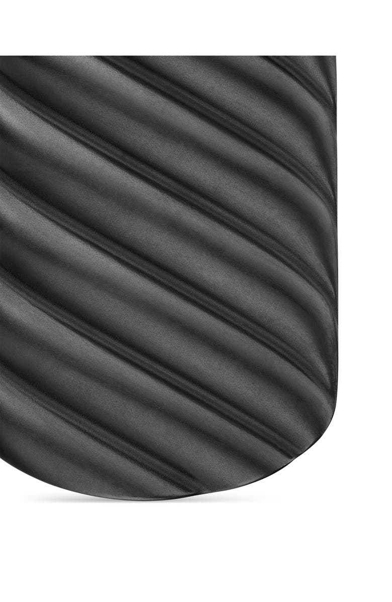 David Yurman Men's Sculpted Cable Dog Tag Pendant, Alternate, color, Black Titanium