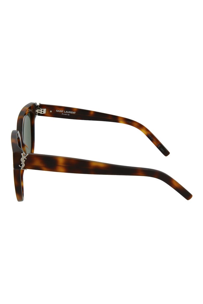54mm Cat Eye Sunglasses, Alternate, color, HAVANA HAVANA GREEN