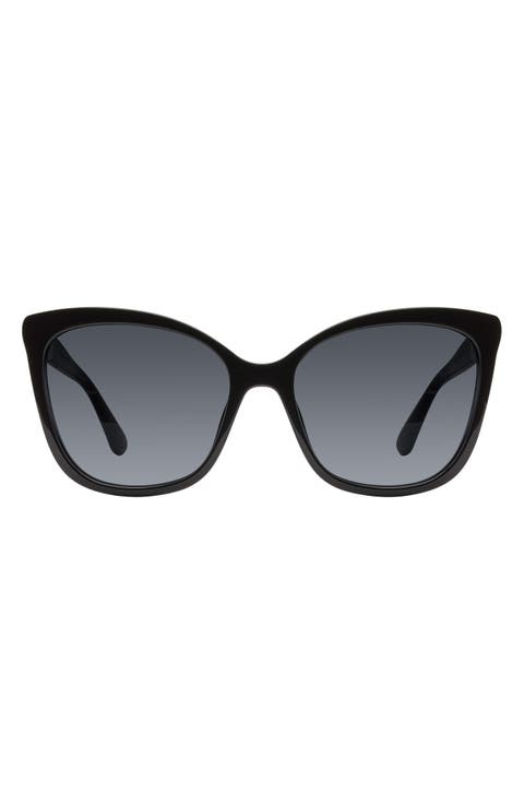 56mm Gradient Butterfly Sunglasses