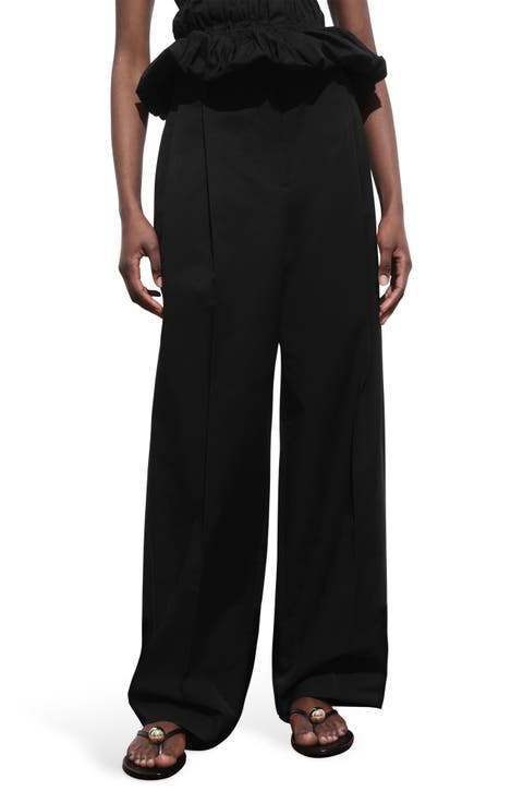 Pleated Wide Leg Pants