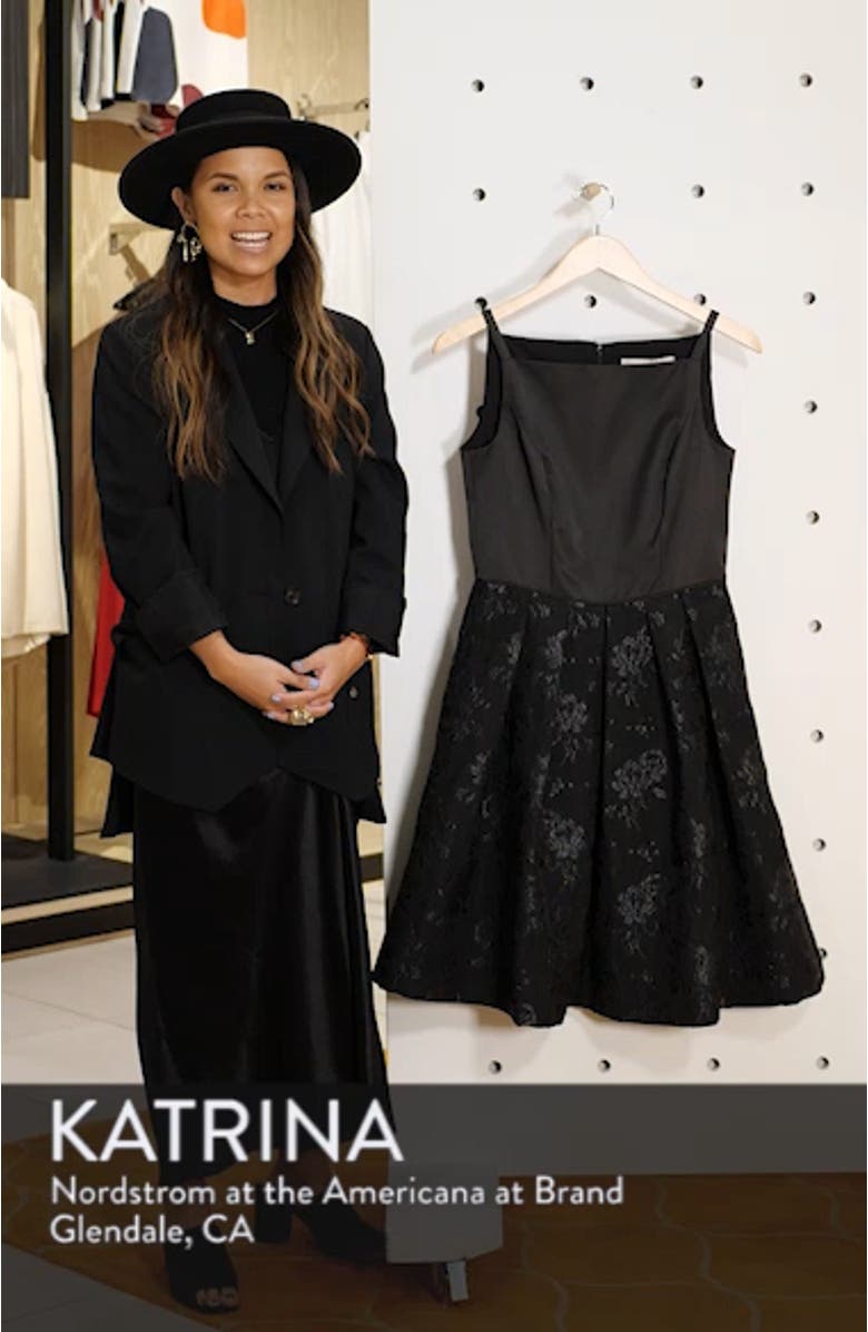 Midnight Floral Jacquard Dress, sales video thumbnail