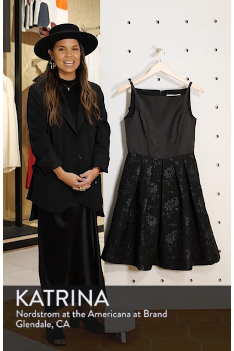 Midnight Floral Jacquard Dress video