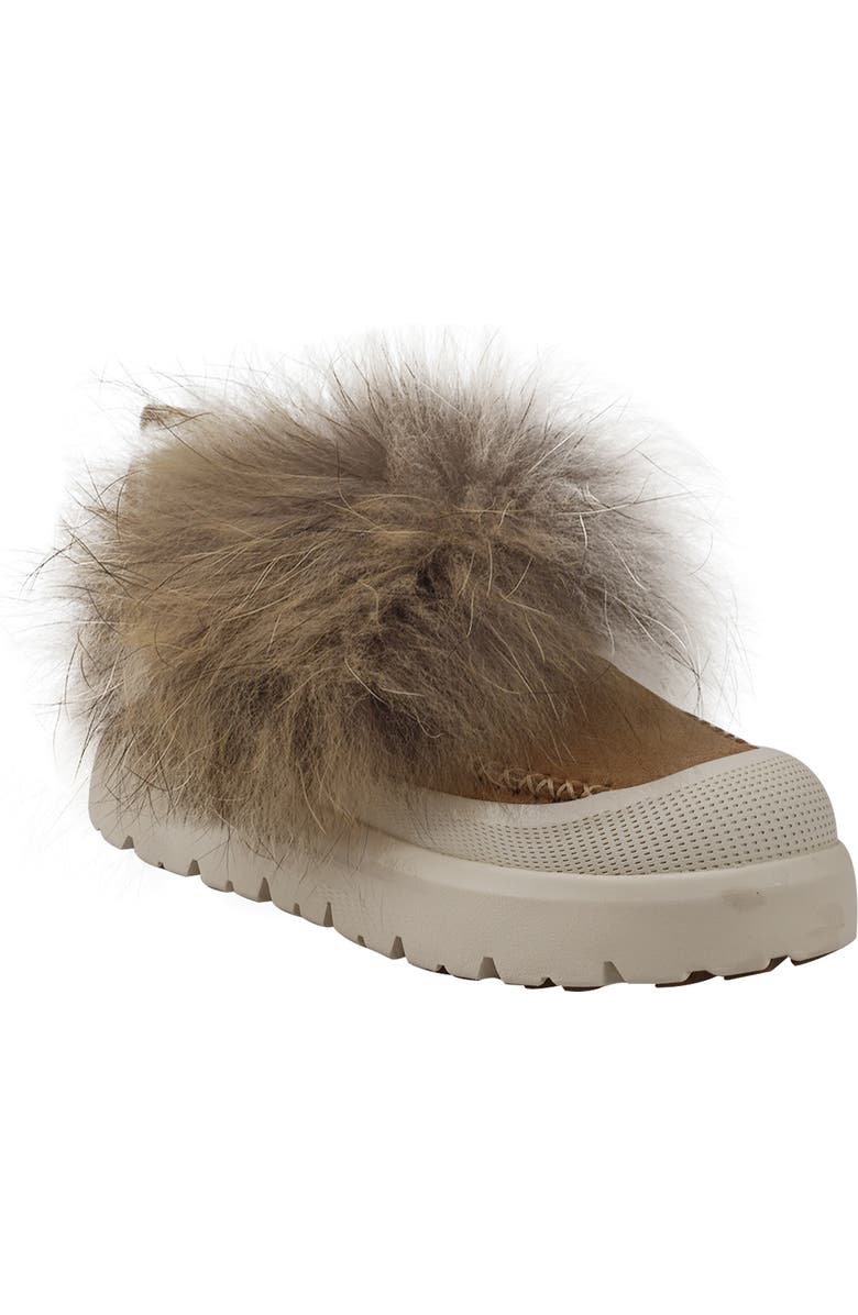 ZIGI Bryn Faux Fur Lug Sole Bootie, Main, color, Tan Suede