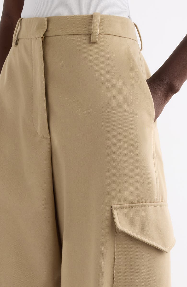 Givenchy Cargo Cocoon Trousers, Alternate, color, Beige