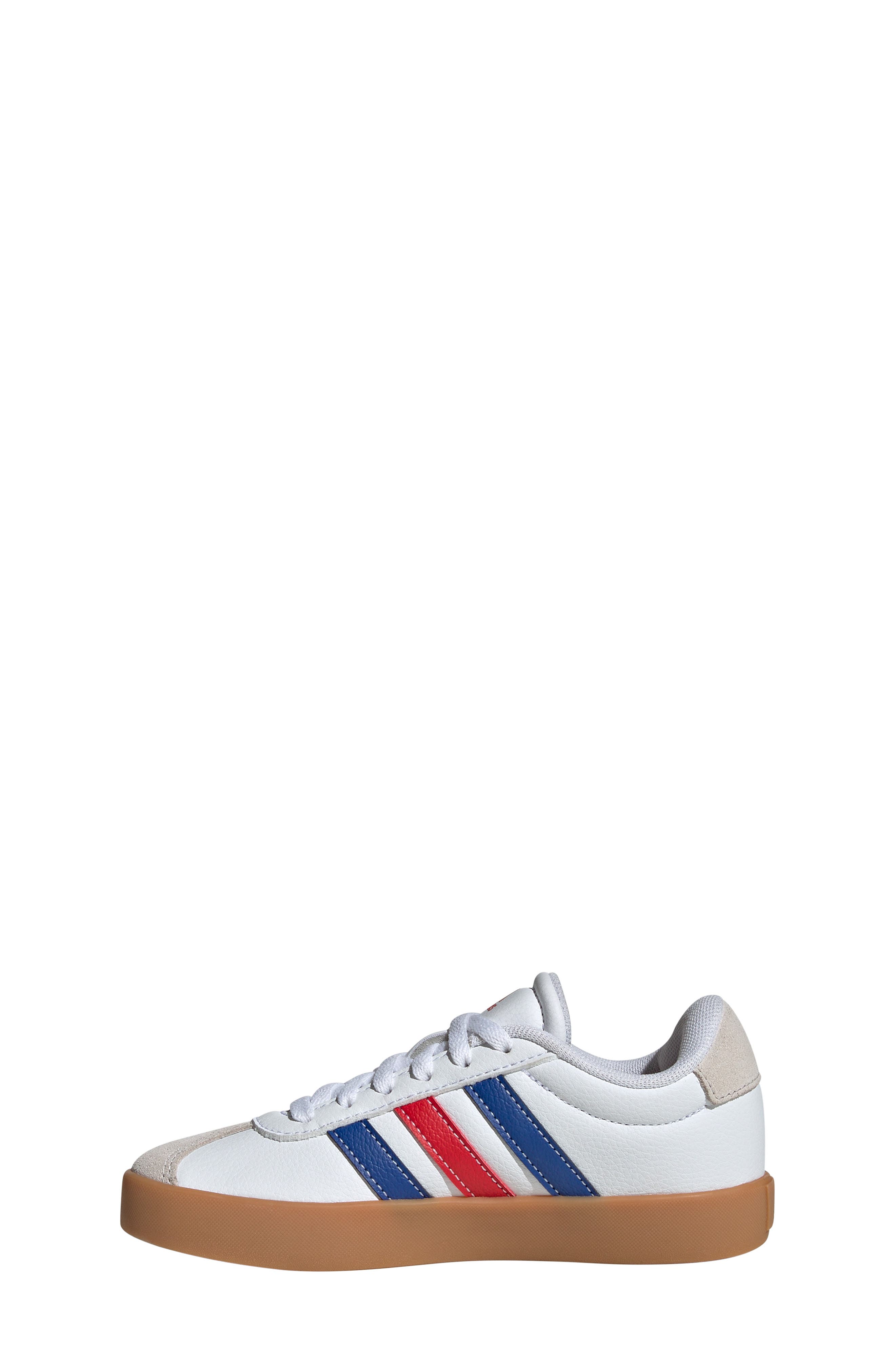 adidas Kids' VL Court 3.0 Sneaker, Alternate, color, White/ Royal Blue/ Scarlet