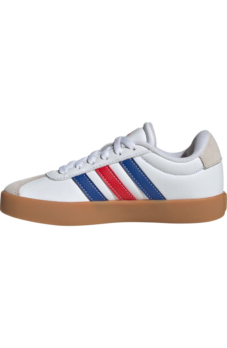 adidas Kids' VL Court 3.0 Sneaker, Alternate, color, White/ Royal Blue/ Scarlet