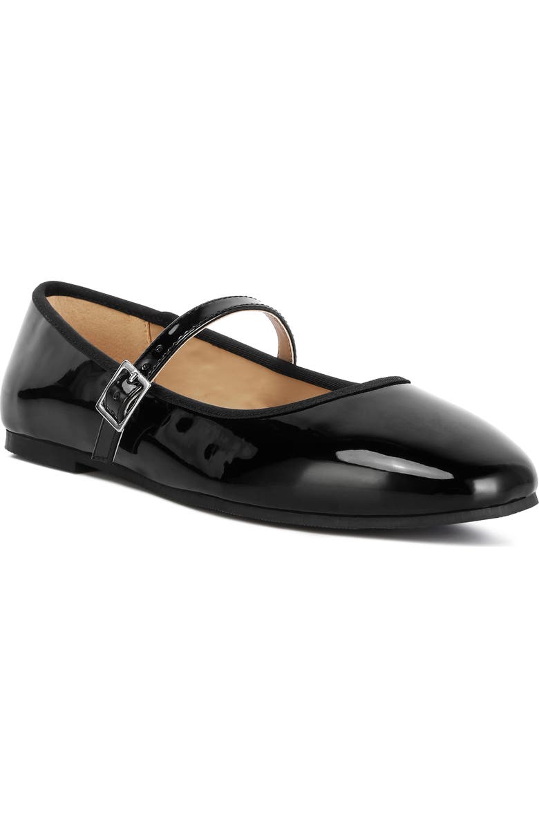 LONDON RAG Posy Mary Jane Flat, Main, color, Black