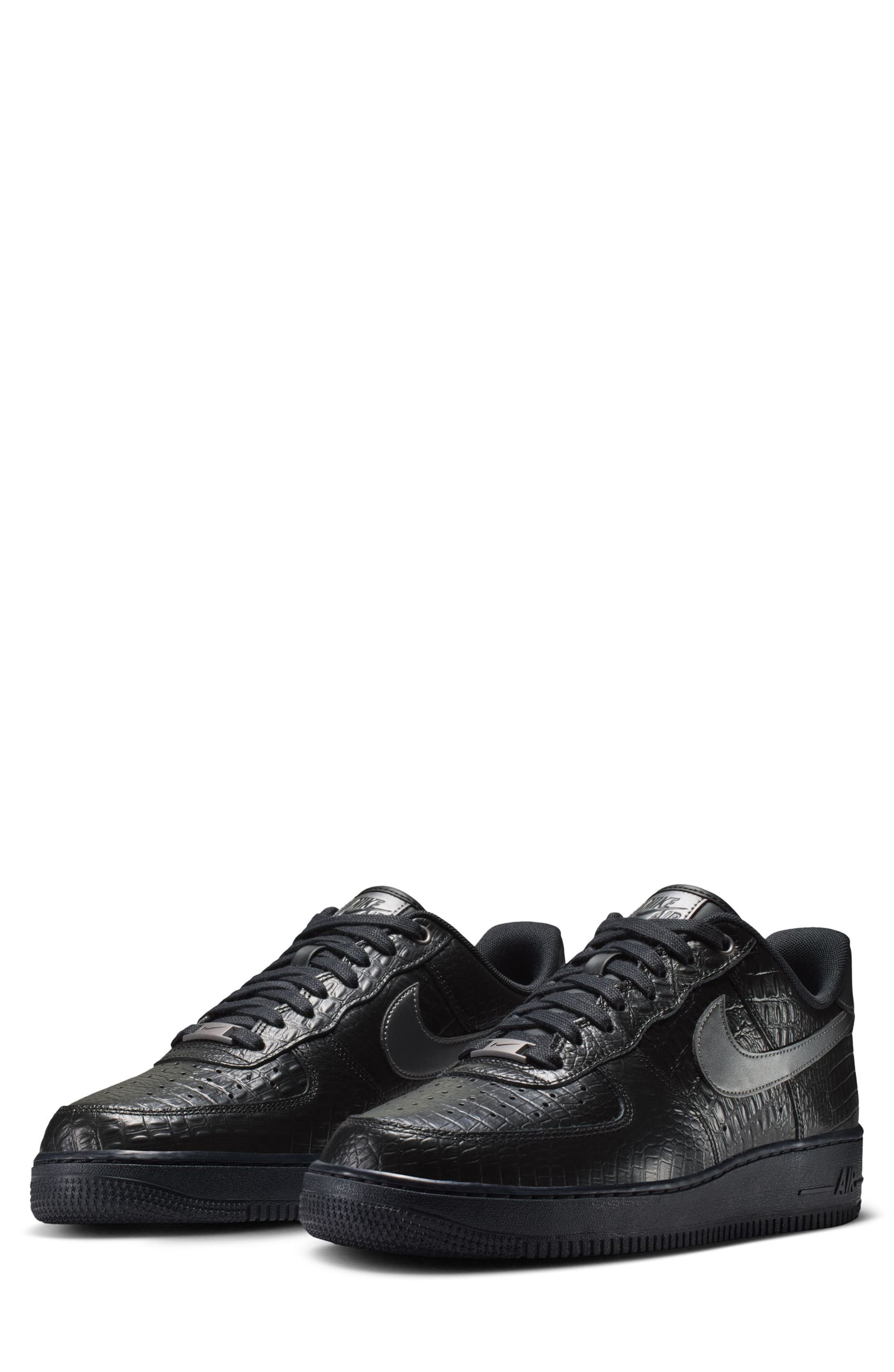 Air Force 1 '07 Sneaker, Main, color, BLACK/ DARK GREY