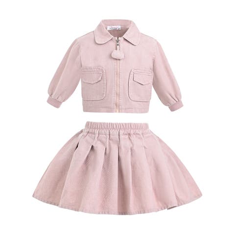 Corduroy Skirt Set