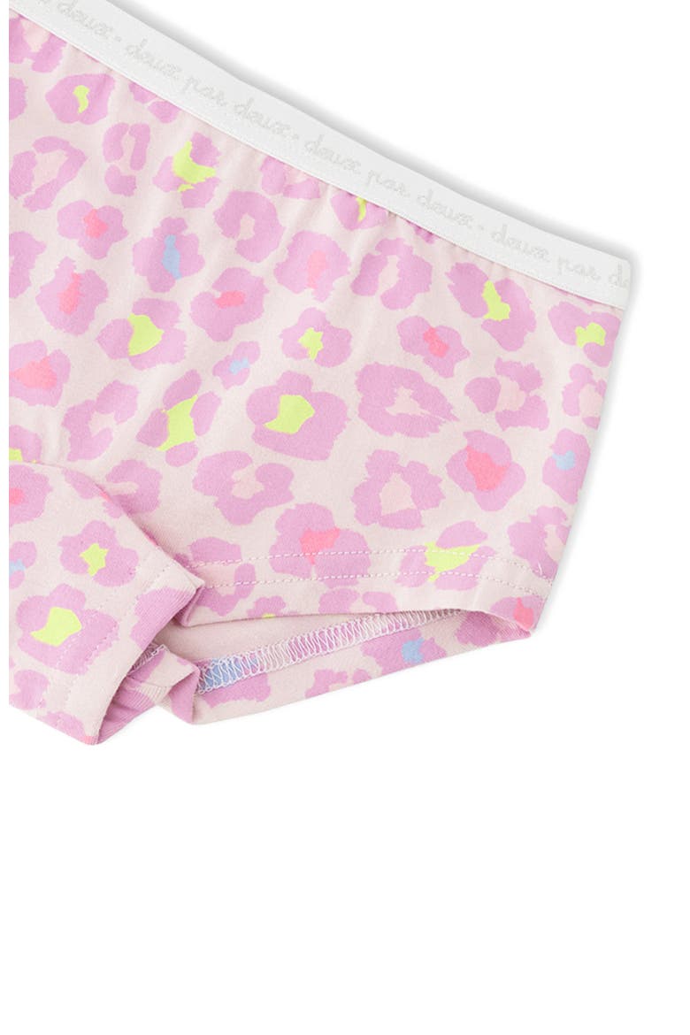 Boyshort Panties (Pack Of 3) in Organic Cotton, Alternate, color, Pink Printed Flowers