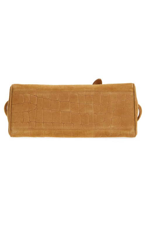 Jacquemus Le Turismo Crocodile-effect Suede Shoulder Bag In Camel