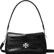 Tory Burch Small Charlie Croc Embossed Shoulder Bag