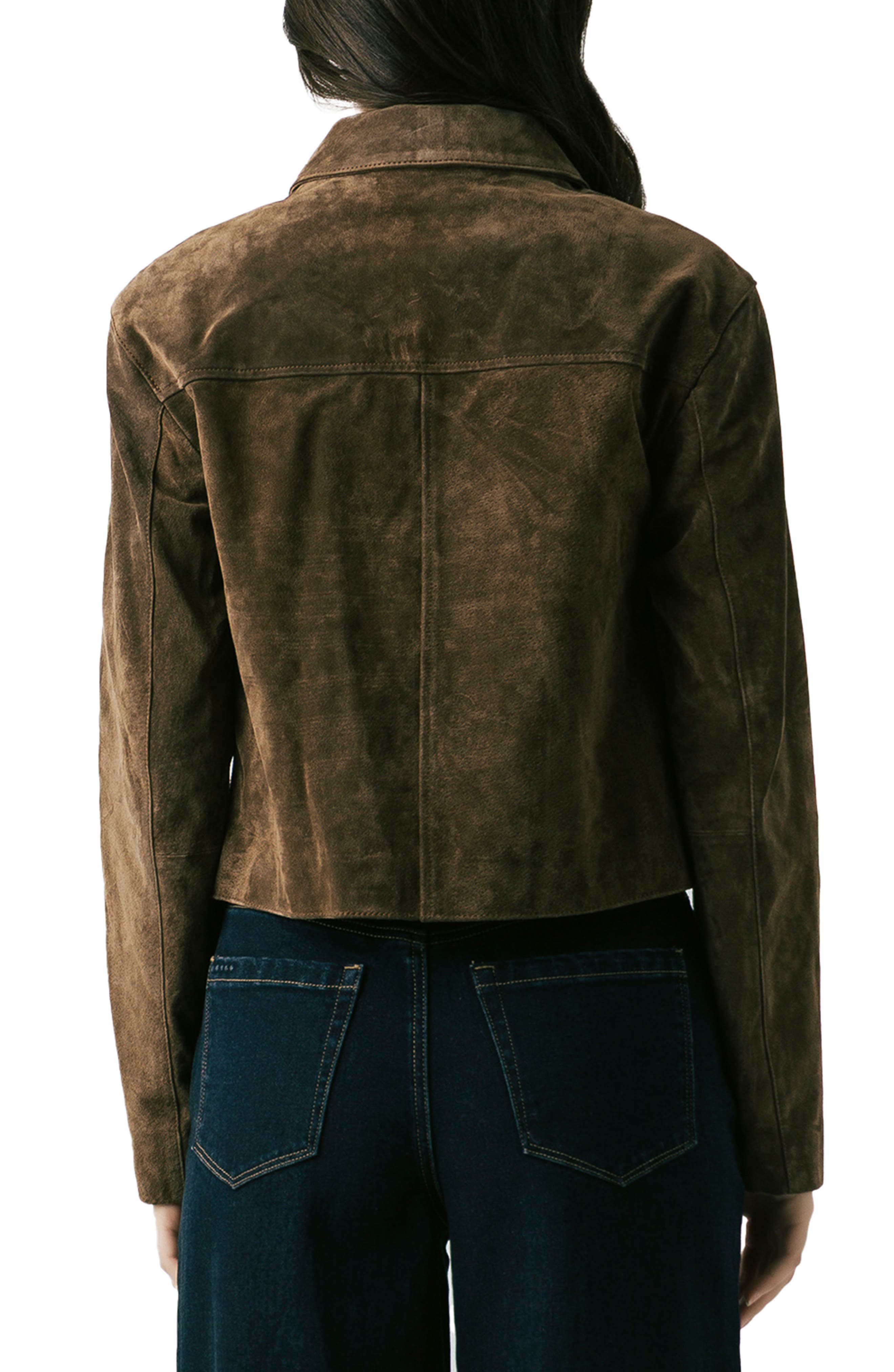 Suede Crop Jacket - image 2