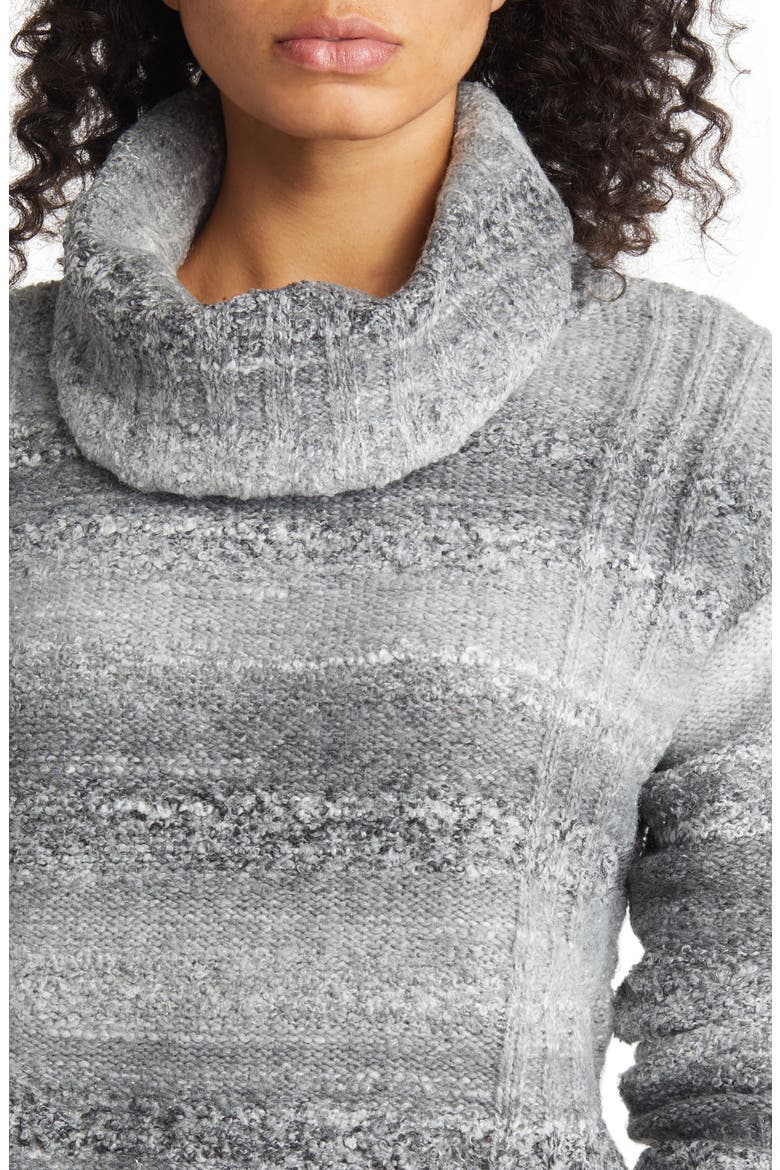 Space Dye Turtleneck Sweater, Alternate, color, GREY COMBO