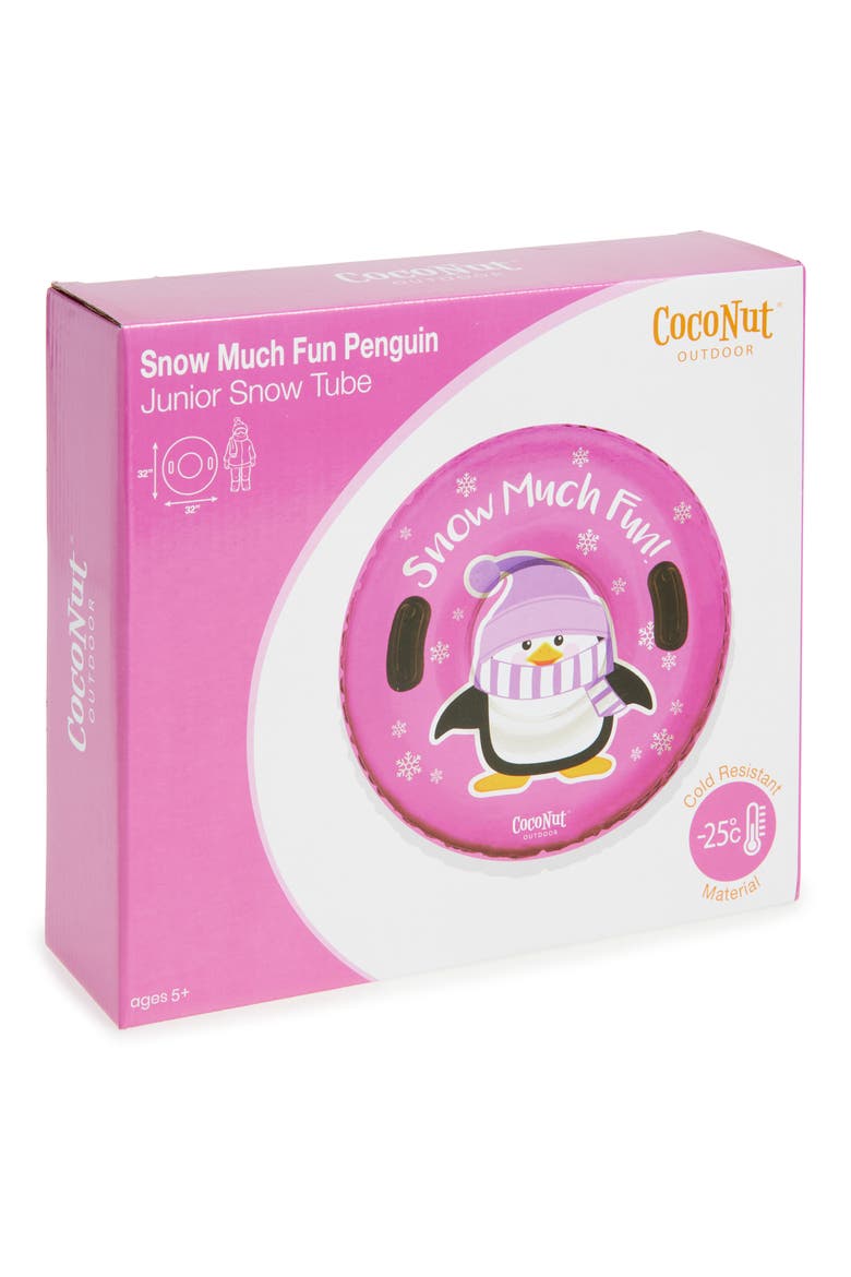 Jr. Penguin Snow Much Fun 32-Inch Snow Tube, Main, color, PINK