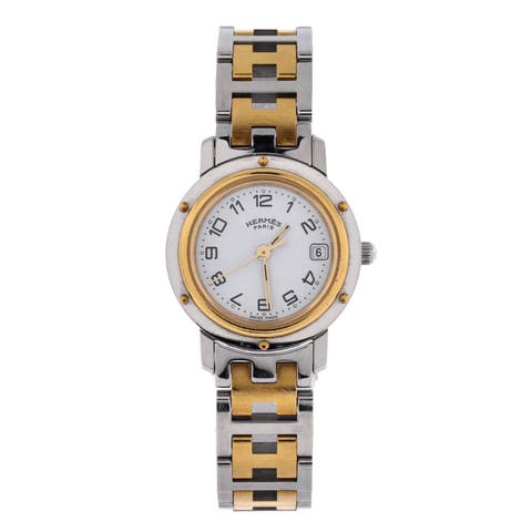 Clipper Quartz Watch Stainless Steel with Plated Metal 24