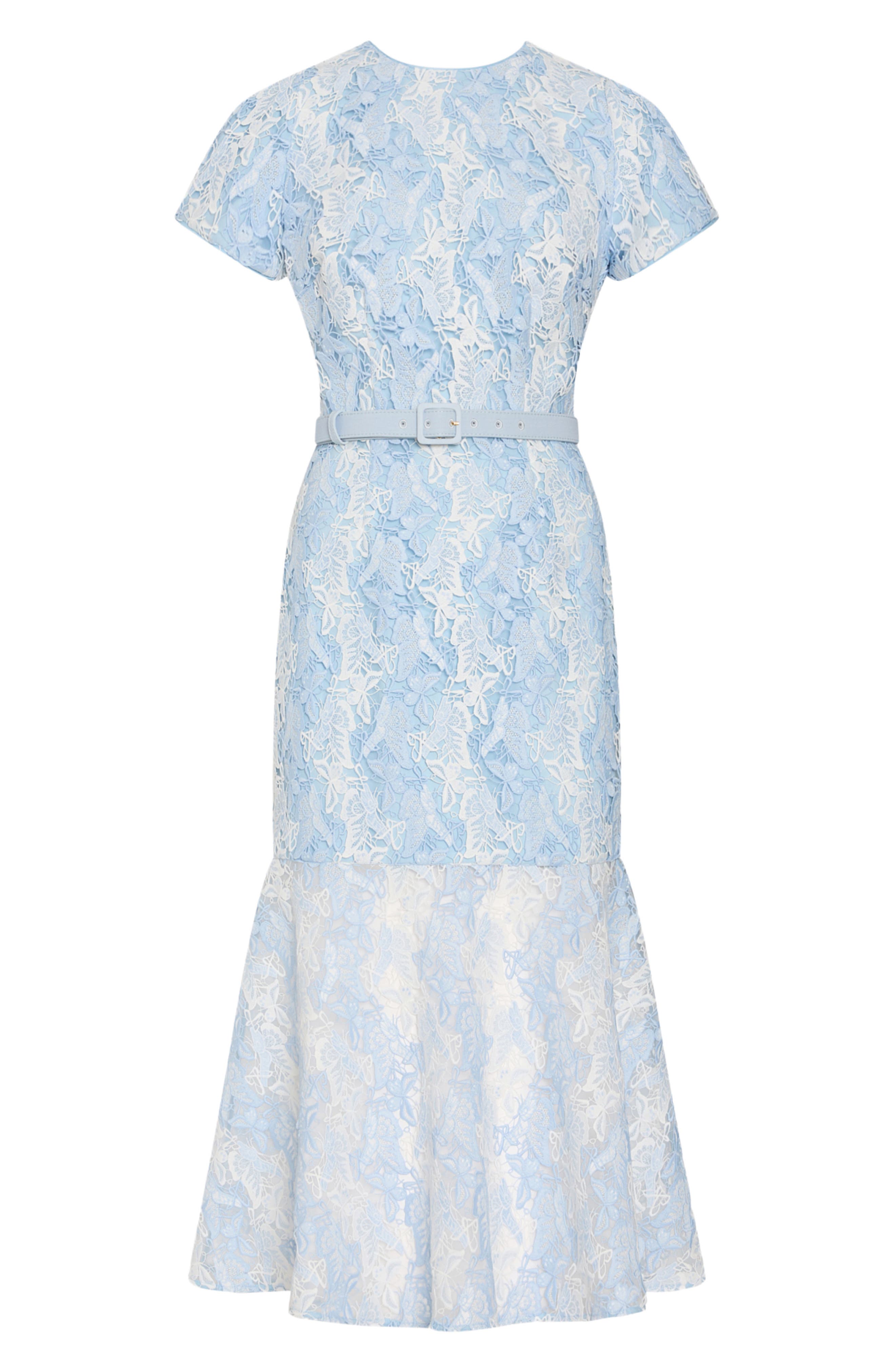 Milly Tahlia Butterfly Lace Midi Dress (Women) | Nordstrom