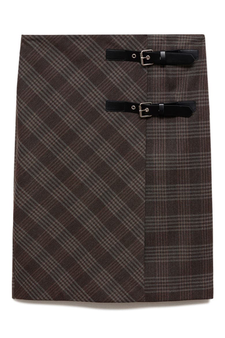Check Skirt, Alternate, color, GREY