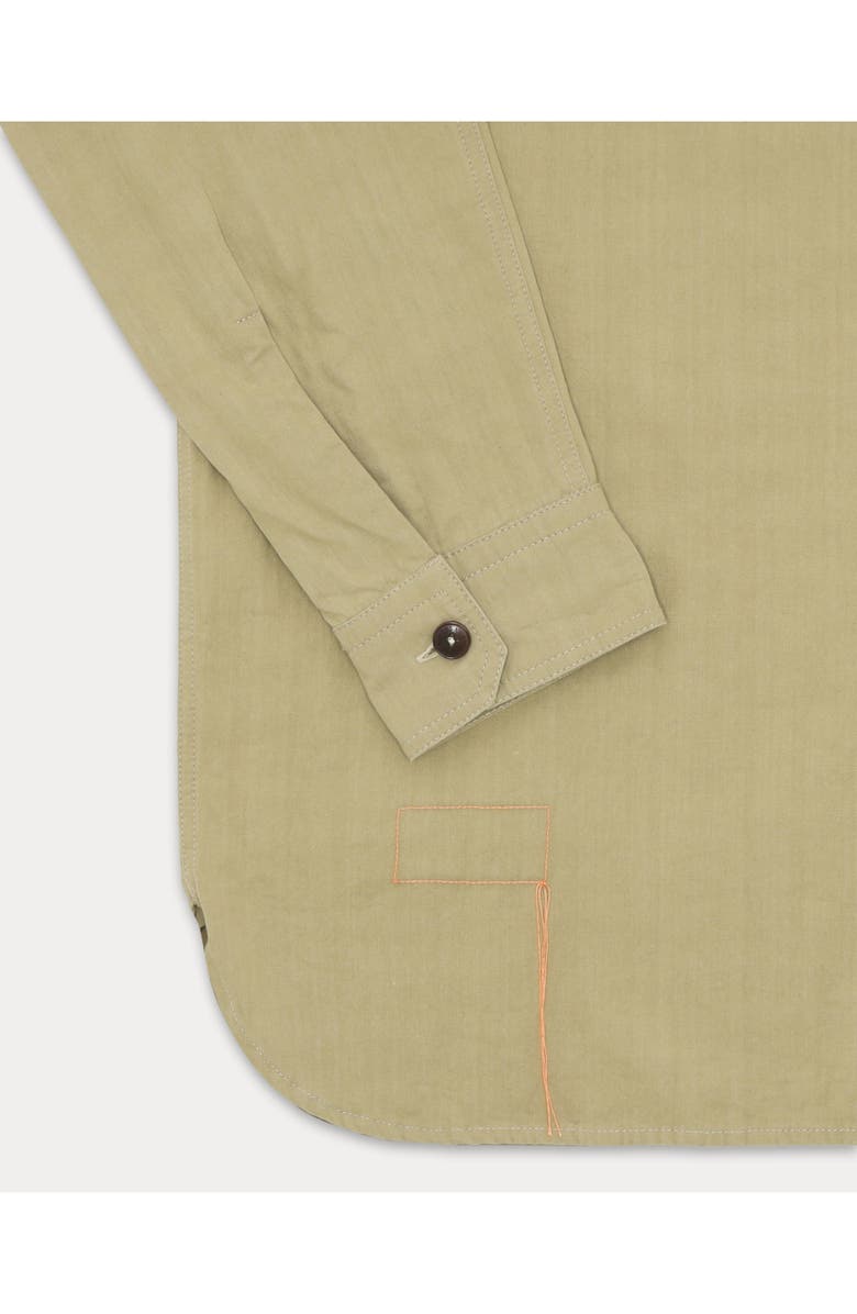 Fortela CPO 2.0 Cotton Overshirt with Corozo Buttons, Alternate, color, Green